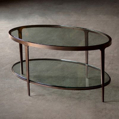 Charleston Forge Ellipse Coffee Table | Oval Coffee Tables Intended For Oval Aged Black Iron Coffee Tables (View 7 of 15)