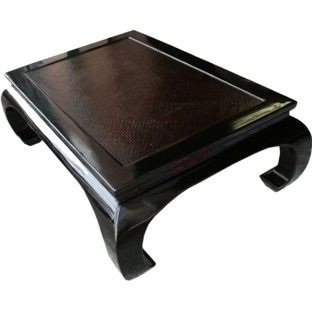 Chinese Black Opium Coffee Table With Square Matte Black Coffee Tables (View 5 of 15)