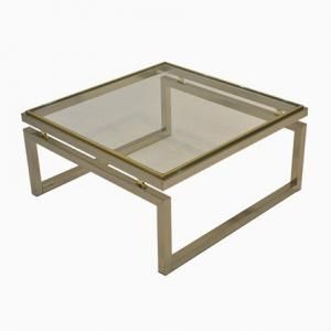 Chrome And Gold Plated Coffee Tablebelgochrom | Coffee With Regard To Chrome Coffee Tables (View 1 of 15)