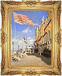Claude Monet The Hotel Des Roches Noires, Trouville Canvas Intended For Desert Inn Framed Art Prints (View 4 of 15)