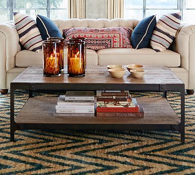 Clint Reclaimed Wood Coffee Table | Pottery Barn Intended For Wood Coffee Tables (View 6 of 15)