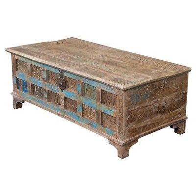 Cocktail Trunk Multi Colored – Treasure Trove | Coffee For Smoked Barnwood Cocktail Tables (View 13 of 15)