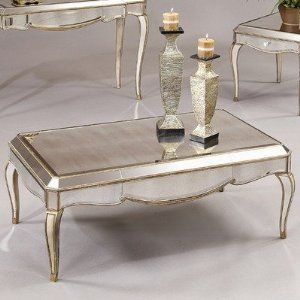 Collette Cocktail Table Antique Mirror Table | Mirrored Pertaining To Square Black And Brushed Gold Coffee Tables (View 6 of 15)