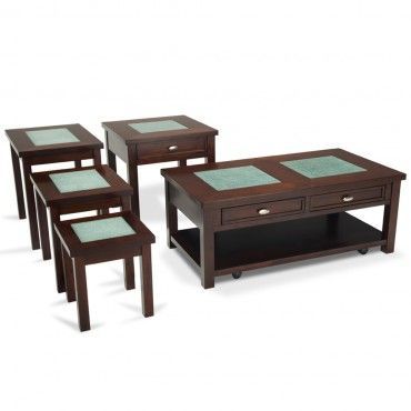 Crackle 5 Piece Table Set | Table, Furniture, Bobs Furniture Inside 5 Piece Coffee Tables (View 11 of 15)