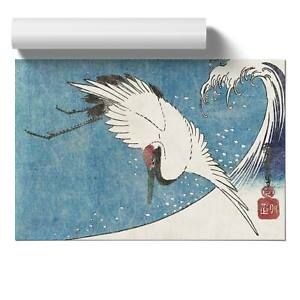 Crane Flying Over A Wave Wall Art Poster Print Bird For Wave Wall Art (View 11 of 15)