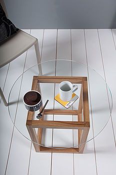 Cube Glass Coffee Tableobi Furniture For Gold And Mirror Modern Cube End Tables (View 6 of 15)
