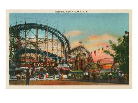'Cyclone, Coney Island, New York City' Posters For New York City Framed Art Prints (View 7 of 15)