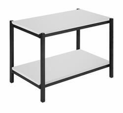 Dakota™ 2 Shelf Black Frame End Table At Menards® With 2 Shelf Coffee Tables (View 4 of 15)