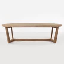 Danielle Reclaimed Teak Dining Table (Oval) | Teak Warehouse With Regard To Oval Corn Straw Rope Coffee Tables (View 1 of 15)