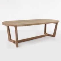 Danielle Reclaimed Teak Dining Table (Oval) | Teak Warehouse Within Oval Corn Straw Rope Coffee Tables (View 4 of 15)