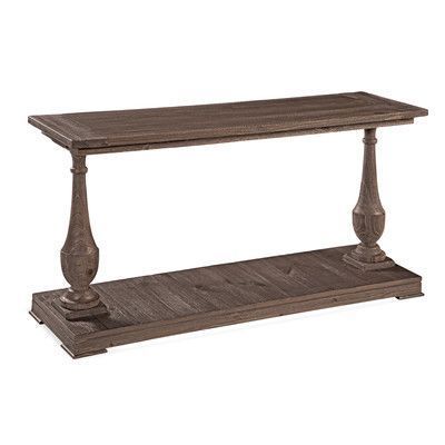 Darby Home Co Travis Console Table Color: Smoked Barn Wood In Smoked Barnwood Cocktail Tables (View 5 of 15)