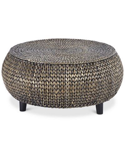 Dawkins Low Round Accent Table, Direct Ship | Round Accent With Wicker Coffee Tables (View 8 of 15)