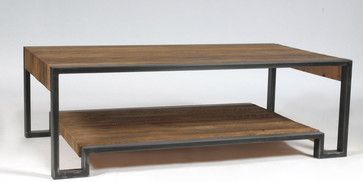 Delway Cocktail Table, Oak, Clear Lacquer, Metal Base Intended For Black Metal Cocktail Tables (View 10 of 15)