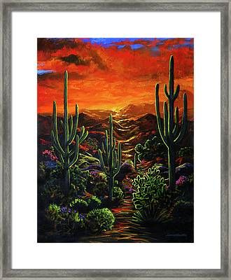 Desert Sunset Paintinglance Headlee Intended For Desert Inn Framed Art Prints (View 2 of 15)