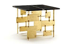 Designer Luxury Side Tables, Occasional Tables & Cocktail In Gold And Mirror Modern Cube End Tables (View 5 of 15)