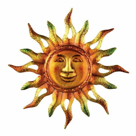 Details About Sun Face Wall Decor Indoor Outdoor Moon Throughout Lunar Wall Art (View 9 of 15)