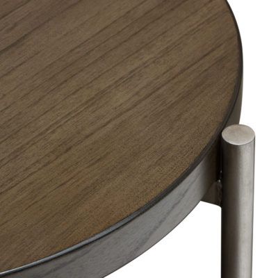 Diamond Sofa Atwood 22″" Round With Grey Oak Veneer Top In Gray Wood Veneer Cocktail Tables (View 14 of 15)