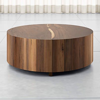 Dillon Natural Yukas Round Wood Coffee Table + Reviews Intended For Natural Wood Coffee Tables (View 10 of 15)