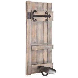 Door Distressed Wood Wall Sconce (View 14 of 15)