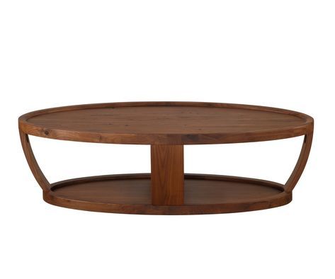 Dylan Oval Coffee Table Rustic Walnut | Coffee Table Wood Within Rustic Walnut Wood Coffee Tables (View 11 of 15)