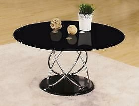 Eclipse Modern Contemporary High Gloss Black Round Coffee Within Black And White Coffee Tables (View 3 of 15)