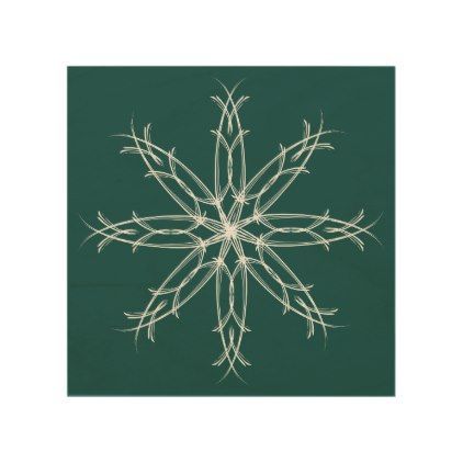 Elegant Sophisticated Christmas Snowflake – Teal Wood Wall In Elegant Wood Wall Art (View 6 of 15)