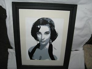 Elizabeth Taylor Art Beautiful Print In Black And White Inside Monochrome Framed Art Prints (View 10 of 15)