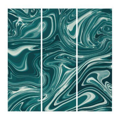 Emerald Liquid Marble Triptych | Zazzle In 2021 With Liquid Wall Art (View 13 of 15)
