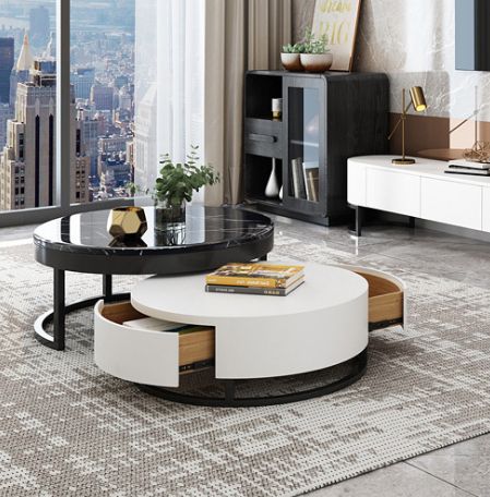 European Style Hotel Furniture Oem Modern Marble Top Gold Regarding Faux White Marble And Metal Coffee Tables (View 14 of 15)