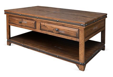 Finley Cocktail Table On Onekingslane($569) | Coffee With Regard To Smoked Barnwood Cocktail Tables (View 7 of 15)