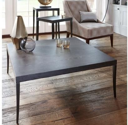 Fitzroy Square Coffee Table In Modern Charcoal Wenge With Square Coffee Tables (View 1 of 15)