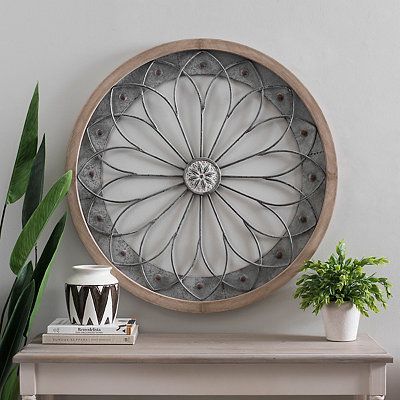 Floral Medallion Wood Framed Wall Plaque In 2020 | Frames For Flowers Wall Art (View 3 of 15)