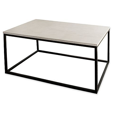 Forest Gate™ 42 Inch Coffee Table | Bed Bath & Beyond Regarding Faux Marble Coffee Tables (View 15 of 15)