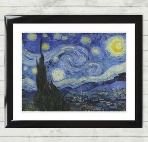 Framed Art Print Vincent Van Gogh Dutch Artist Starry Pertaining To Night Wall Art (View 3 of 15)