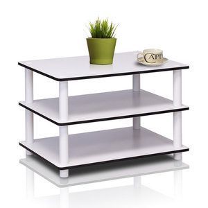 Furinno 11173 Just 3 Tier No Tools Coffee Table, White With Regard To 3 Tier Coffee Tables (View 12 of 15)