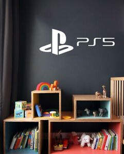 Gamers Decals Sony Playstation 5 Logo Wall Art Stickers With Stripes Wall Art (View 14 of 15)