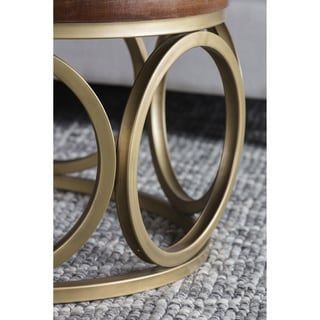 Gemma 32 Inch Wood Round Coffee Tablekosas Home Pertaining To Antique Silver Aluminum Coffee Tables (View 4 of 15)