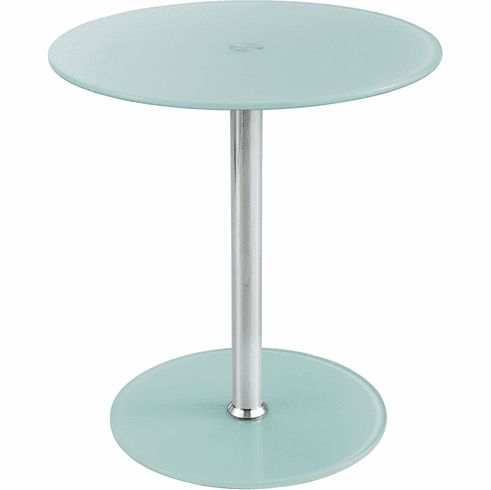 Glass Accent Table Tempered Glass White [5095Wh] Intended For Gold And Clear Acrylic Side Tables (View 3 of 15)