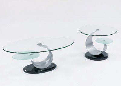 Glass Top Coffee Table With Black Marble Base Within Antique Silver Aluminum Coffee Tables (View 9 of 15)