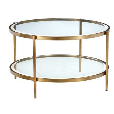 Gold Round Coffee Tables You'Ll Love In 2019 | Wayfair Within Antiqued Gold Leaf Coffee Tables (View 9 of 15)