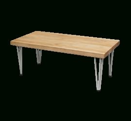 Hairpin Rectangular Coffee Table – White Legs – Furniture With White Triangular Coffee Tables (View 7 of 15)