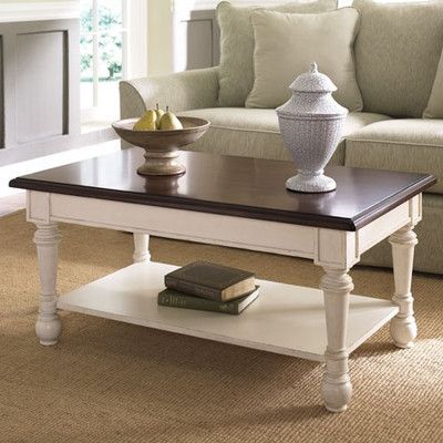 Hammary Promenade Coffee Table & Reviews | Wayfair Intended For Walnut And Gold Rectangular Coffee Tables (View 3 of 15)