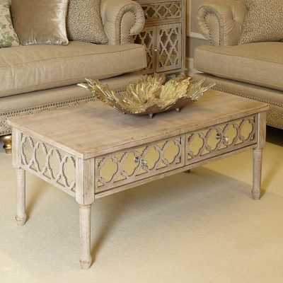 Hampton Mirrored 2 Drawer Coffee Table | Picture Perfect Home Intended For 2 Drawer Coffee Tables (View 15 of 15)