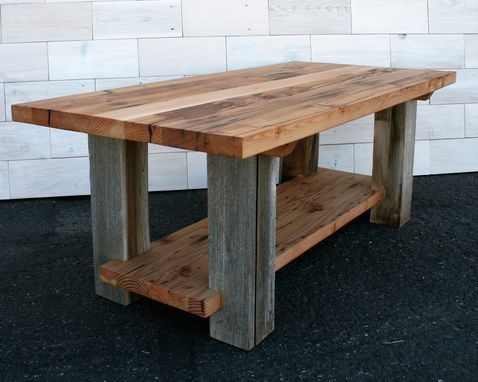 Hand Made Reclaimed Fir And Barn Wood Coffee Table Pertaining To Reclaimed Wood Coffee Tables (View 7 of 15)