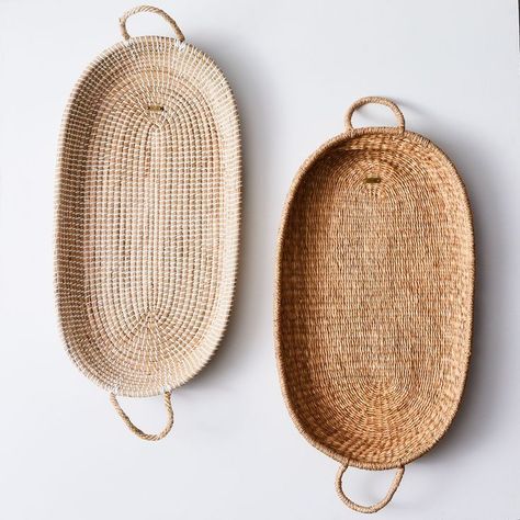 Handwoven Natural Seagrass Basket With Handles In 2020 Intended For Natural Seagrass Coffee Tables (View 10 of 15)
