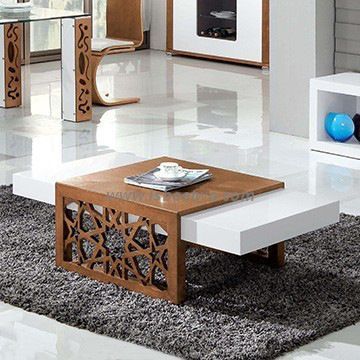 High Gloss Mdf Modern Coffee Table In White Cc61 Intended For White Gloss And Maple Cream Coffee Tables (View 2 of 15)