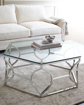 Horchow Paxton Coffee Table – Copycatchic Inside Silver Mirror And Chrome Coffee Tables (View 10 of 15)