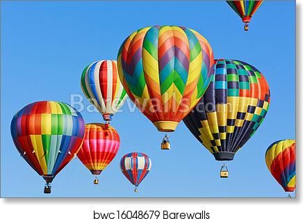 Hot Air Balloons, Art Print | Barewalls Posters & Prints With Regard To Balloons Framed Art Prints (View 14 of 15)
