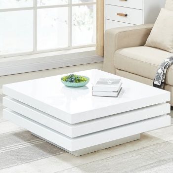 Hot Selling Square Coffee Table In White High Gloss – Buy Regarding Square High Gloss Coffee Tables (View 6 of 15)