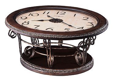 Howard Miller Galliano Clock Coffee Table At 1 800 4Clocks For Antique Blue Gold Coffee Tables (View 1 of 15)